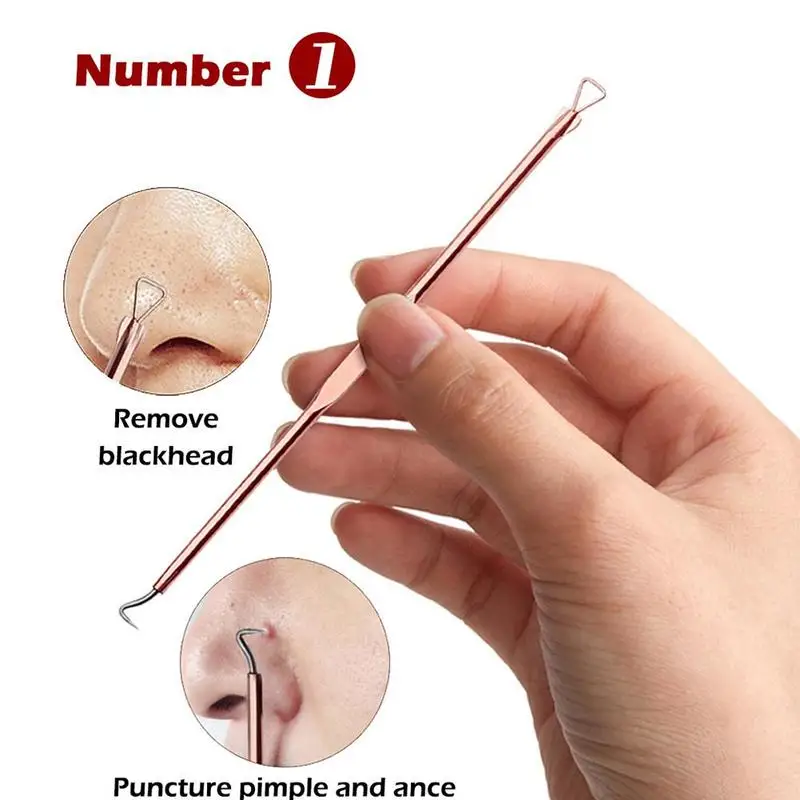 4 шт./компл. иглы для удаления черных точек розового золота инструмент работы с