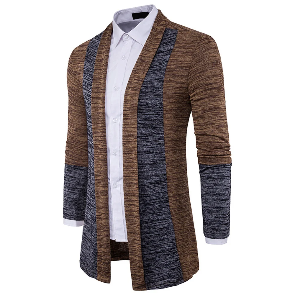 Covrlge Mens Sweaters Long Sleeve Cardigan Male Pull Style Cardigan Clothings Fashion Casual Men Knitwear Sweater Coats MWK047