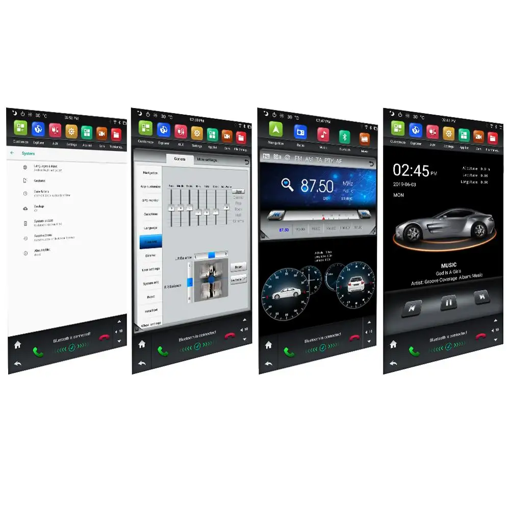 Carbar 13 3 &quotTesla Style Android 8 1 автомобильный DVD плеер с GPS для Toyota Land Cruiser LC200 2018