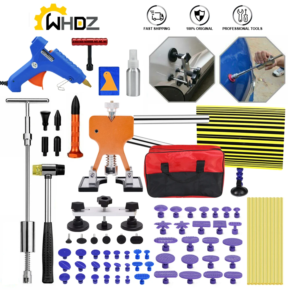 

Набор для ремонта вмятин без покраски, клеевой пистолет