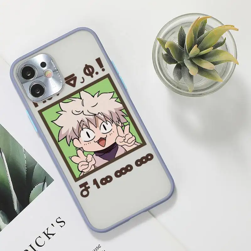 

Hunter x Hunter anime JAPAN Phone Case For iPhone 12 11 Mini Pro XR XS Max 7 8 Plus X Matte transparent Gray Back Cover
