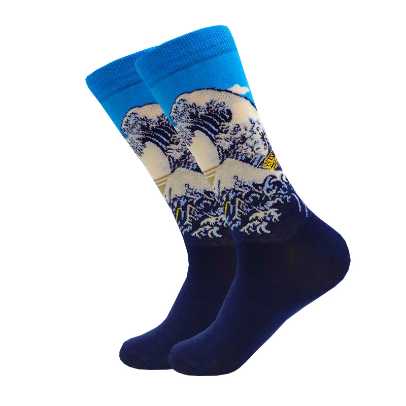 Носки женские и мужские с рисунком эпохи Возрождения милые повседневные принтом
