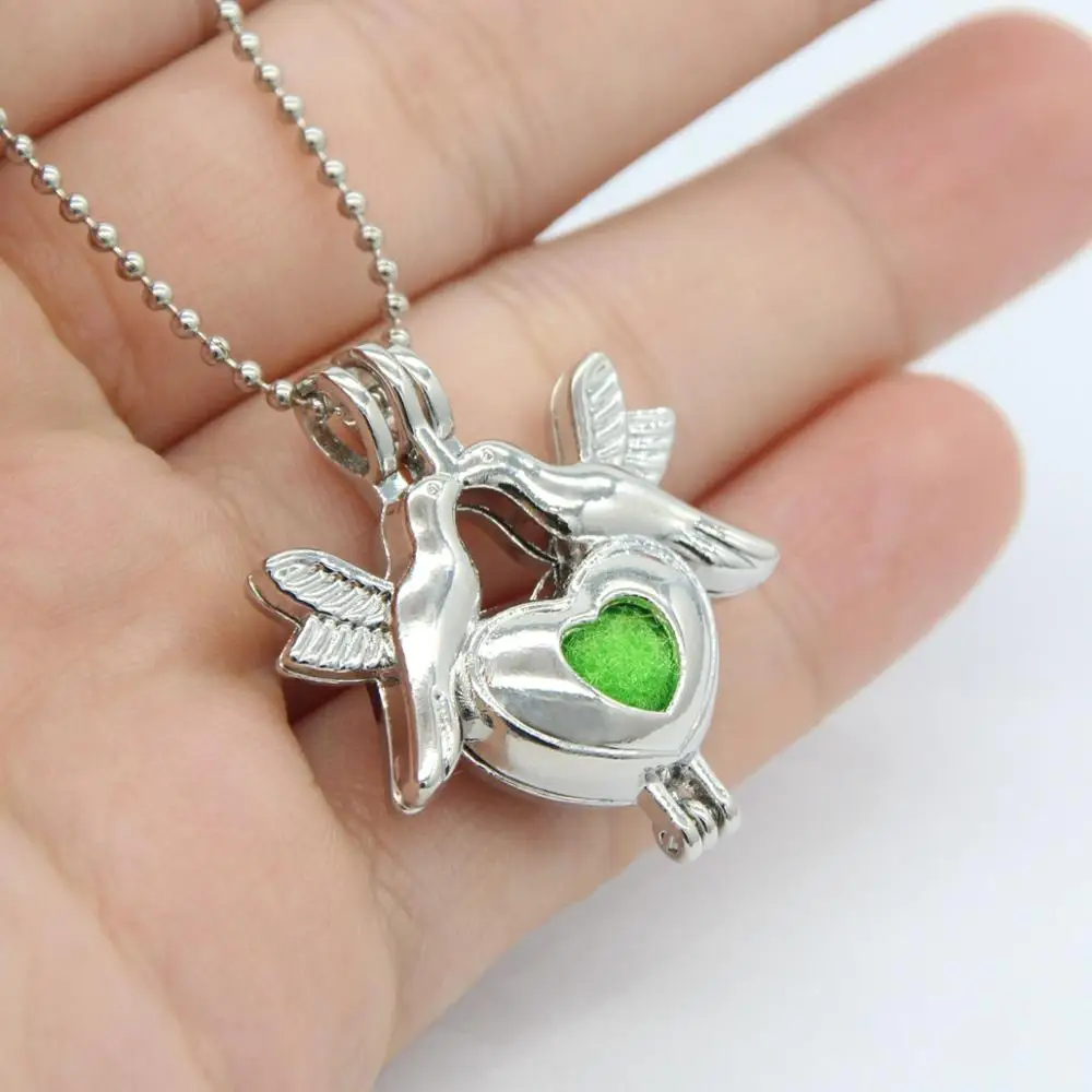 1 шт Любовь Птица Сердце мир голубь животное жемчужное колье с кулоном в виде