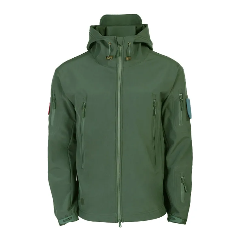 

Men Hooded Outwear Coat Jackets Fashion Waterproof Windproof Sports Hiking Coat FOU99