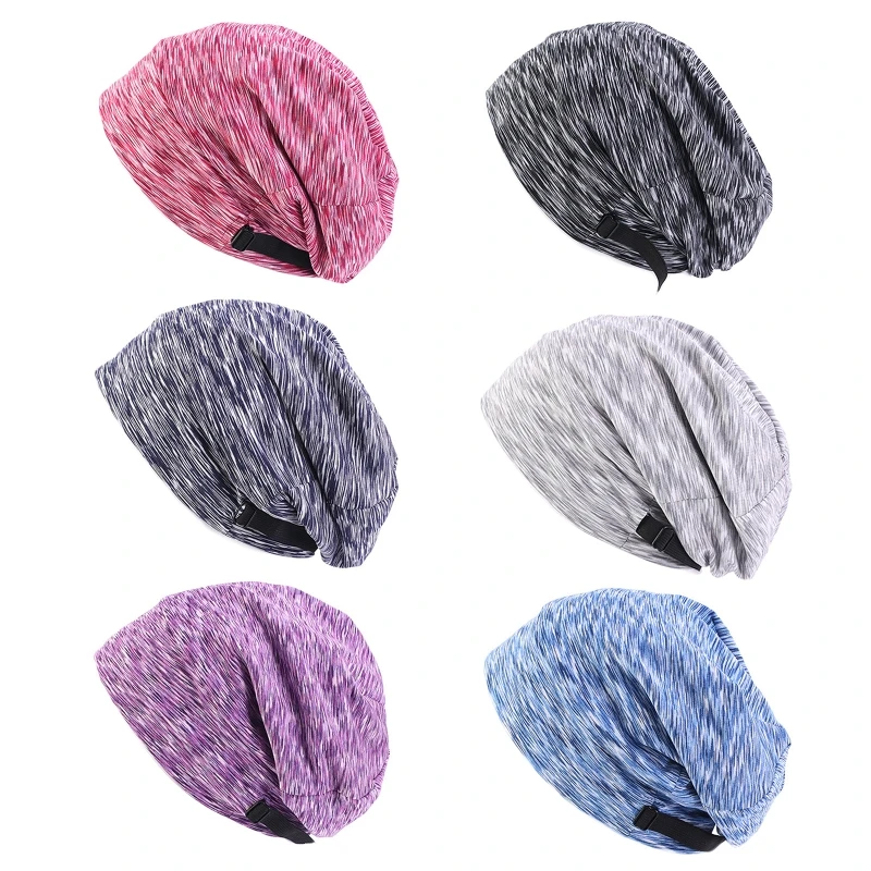 

Women Muslim Satin Lined Bonnet Sleep Cap Adjustable Slouchy Beanie Turban Hat