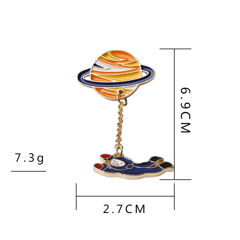 Я хочу перейти к Луне! Унисекс ювелирные изделия галактика Сатурн планета