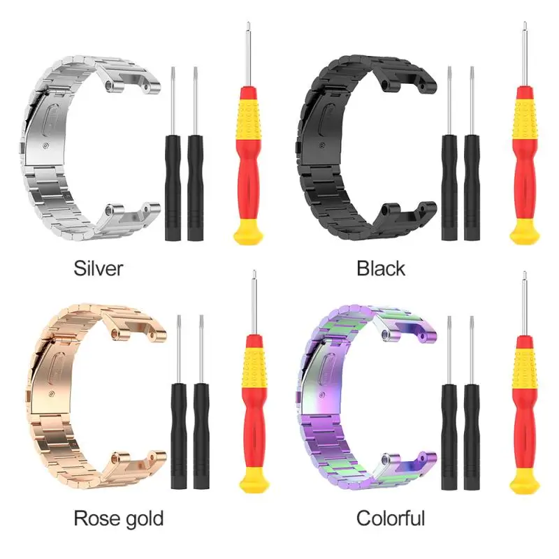 

2021 Luxury Metal Stainless Steel WatchBand For Xiaomi Huami Amazfit T-rex Strap Bracelet For Huami Amazfit T-rex Pro SmartWatch