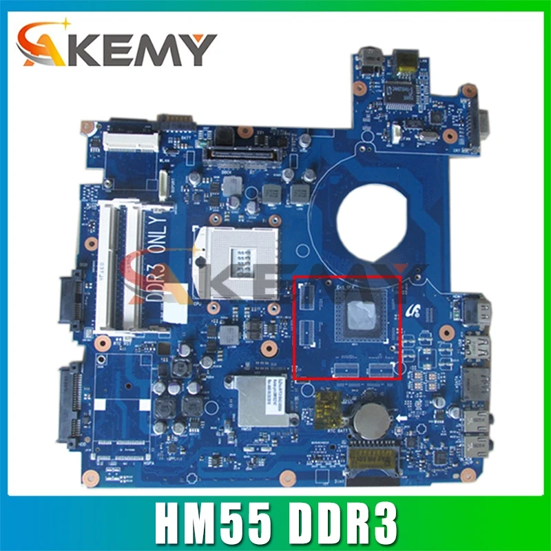 

AKEMY BA92-06475A BA92-06475B laptop motherboard For samsung NP-P580 P580 NT-P580 HD GMA HM55 DDR3 Main board