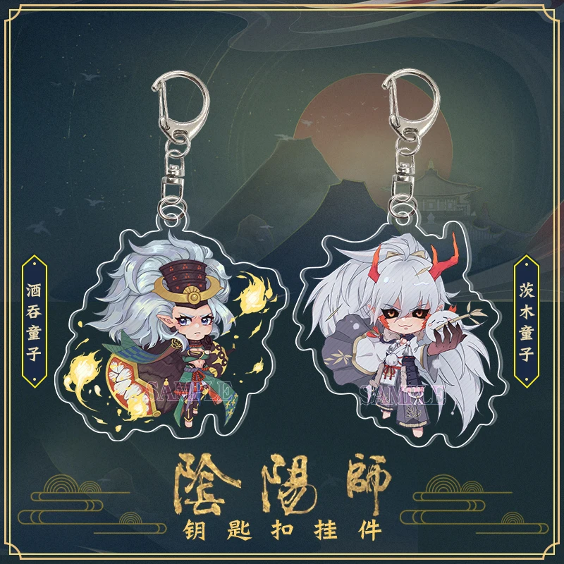 

Брелок для ключей из игры Onmyoji Shutendouji Ibaraki-douji, акриловый мультяшный кулон для студентов, школьный портфель, для косплея, 6 см