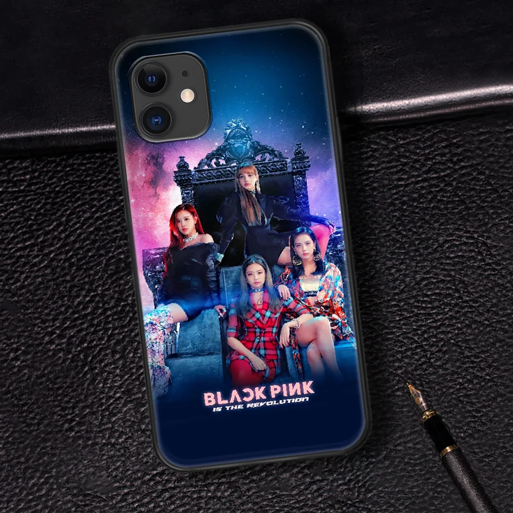 

BLACKPINKS Phone Case For Iphone 5 5S SE 2020 6 6S 7 8 Plus 11 12 Mini X XS XR Pro Max black Prime 3D Hoesjes Tpu Etui Trend