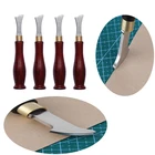 Инструмент для разметки кромок кожи, инструмент для декорирования линии, лезвие из нержавеющей стали, неглубокая канавка, пресс-линия