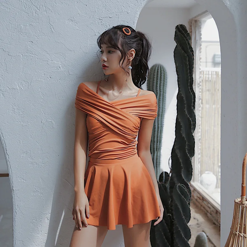 Новинка 2019 Женские однотонные комплекты бикини из двух предметов купальный