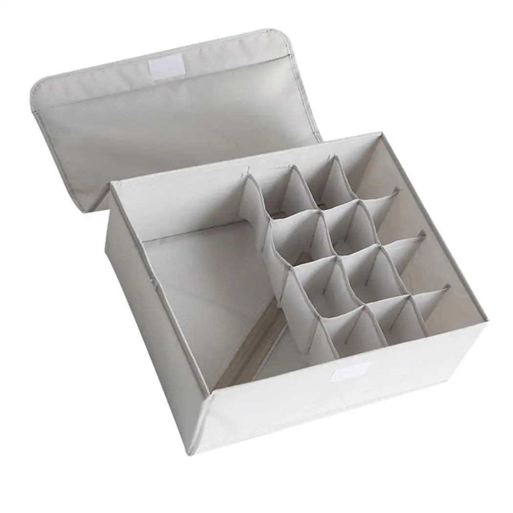 Women Fashion Portable Large Capacity Multiple Pockets Home Bra Storage Travel 1 Grid 13 16 Box | Дом и сад