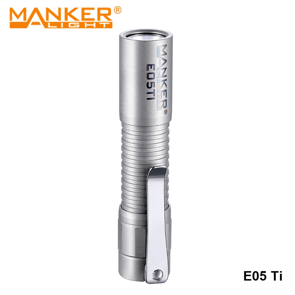 Manker E05 Ti титановый сплав светодиодный EDC туристический светильник для кемпинга AA