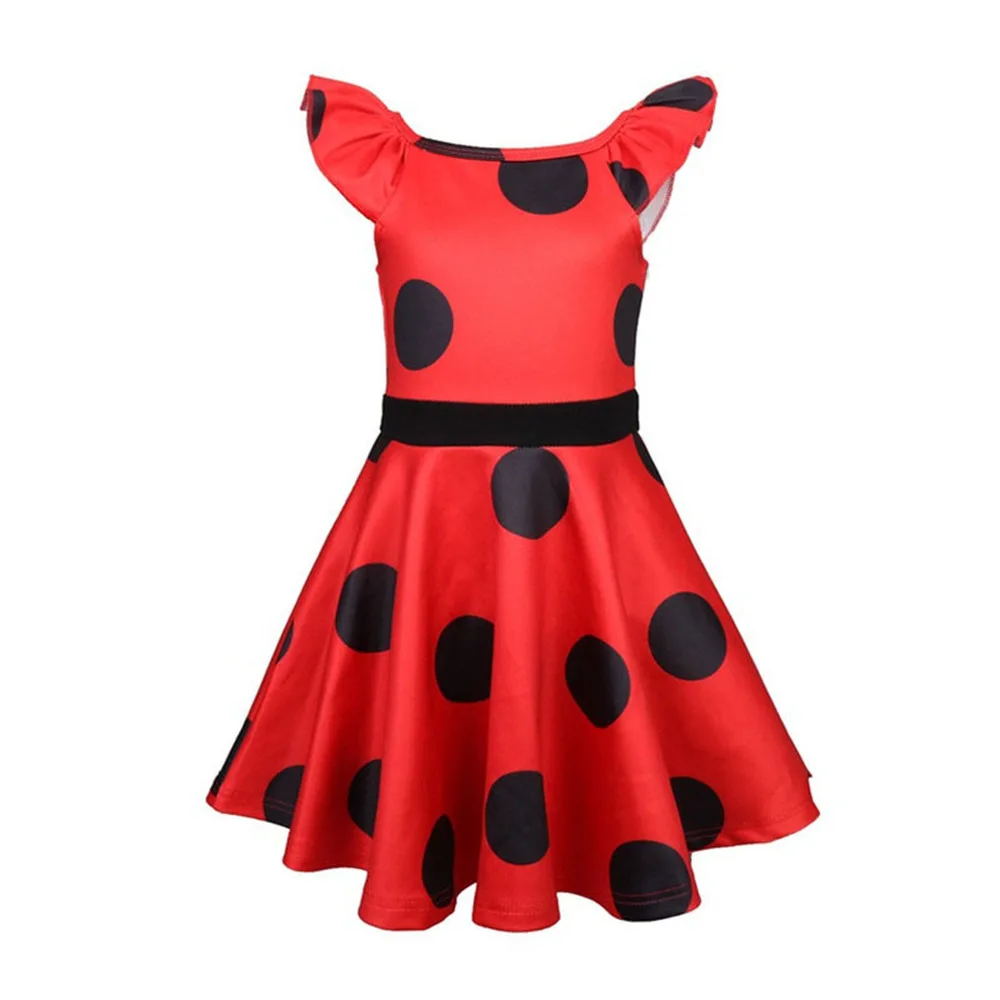 Карнавальный костюм для девочек красный горошек жук хеллоуин рождественское