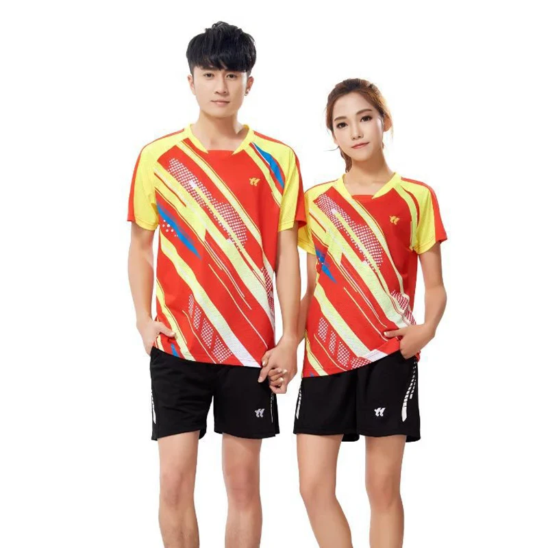 

New Quick-drying Table Tennis Clothing Suit Shirt Men Women Training Sports T-shirt Competition Team Uniform