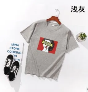 Милая женская футболка Летняя Повседневная с коротким рукавом и круглым вырезом