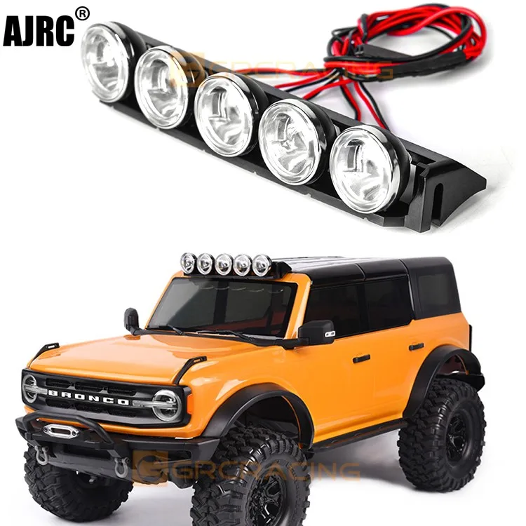 Grc-Foco de techo Traxxas Trx-4 Bronco Chevrolet K5 Axial Scx10iii, reflector de faros G170h-0