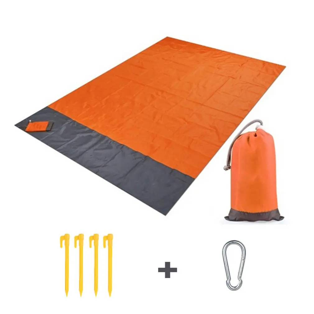 

Large Beach Anti-sand Towels 210 Cm Mat Anti Sand-free Beach Anti Sand Beach Blanket Oversized Pocket Picnic Wind Prevent Proof