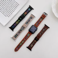 genuine leathernylon band for apple watch band 41mm 45mm iwatch 44mm 40mm 42mm 38mm bracelet apple watch series 7 6 5 4 3 se