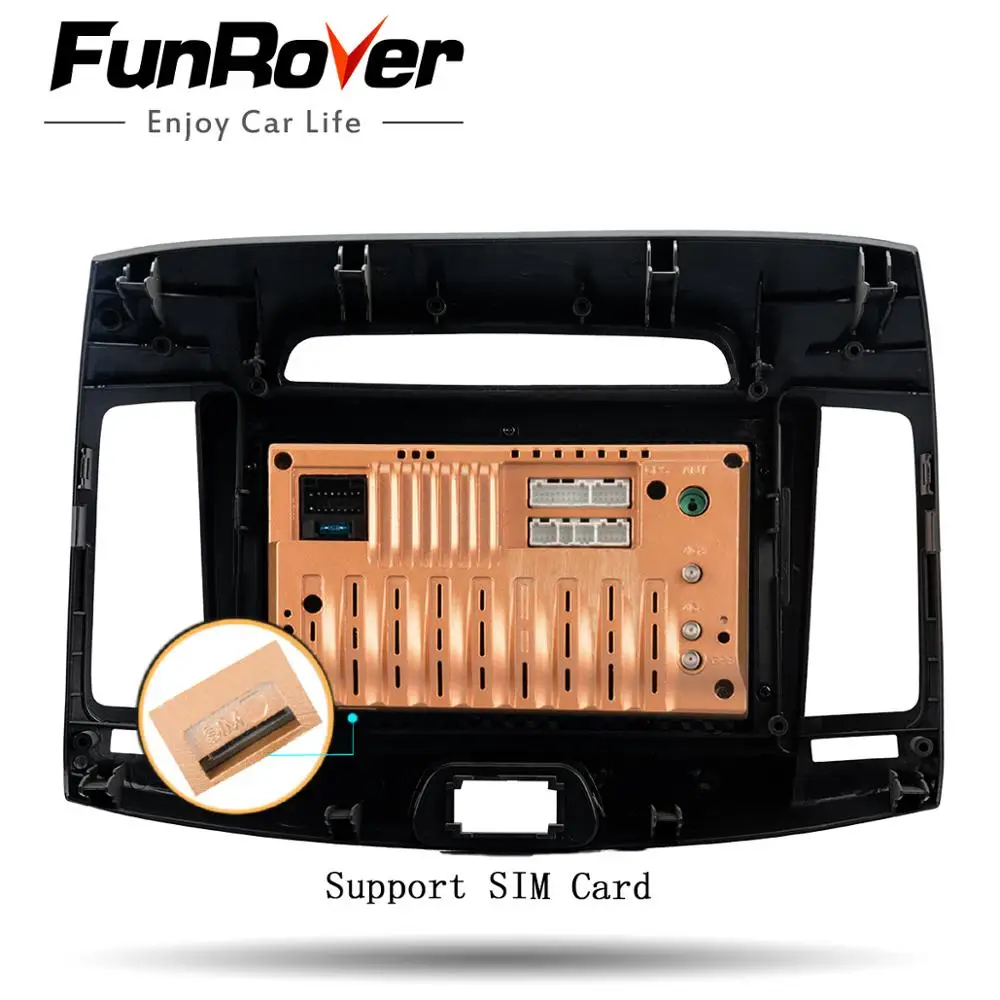 Funrover 4G RAM android9.0 автомобильный dvd плеер для Hyundai Elantra Avante 2007 2011 8 ядер 2 din