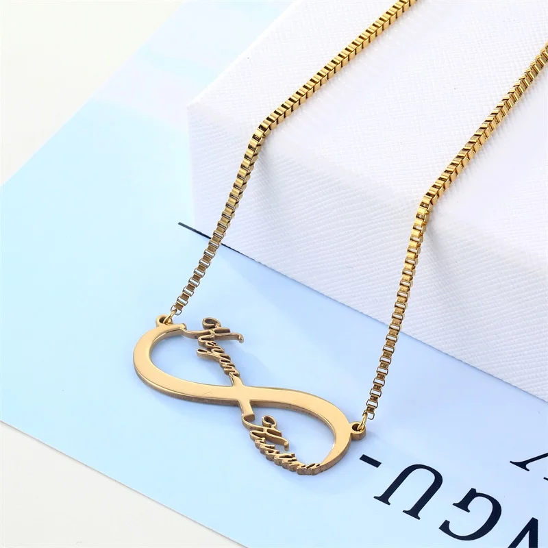 Ожерелье из нержавеющей стали с именем на заказ персонализированная