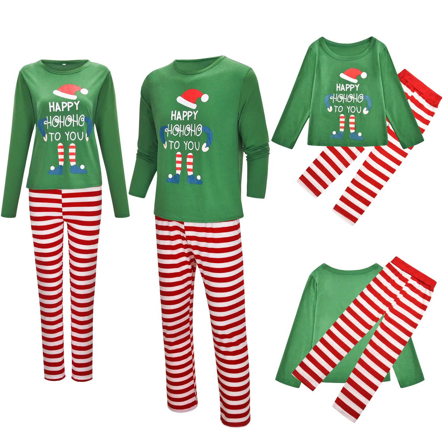 

Family Matching Outfits Cartoon Christmas Printed Homewear Mom and Daughter Matching Clothes Pajamas Parent-child Wear