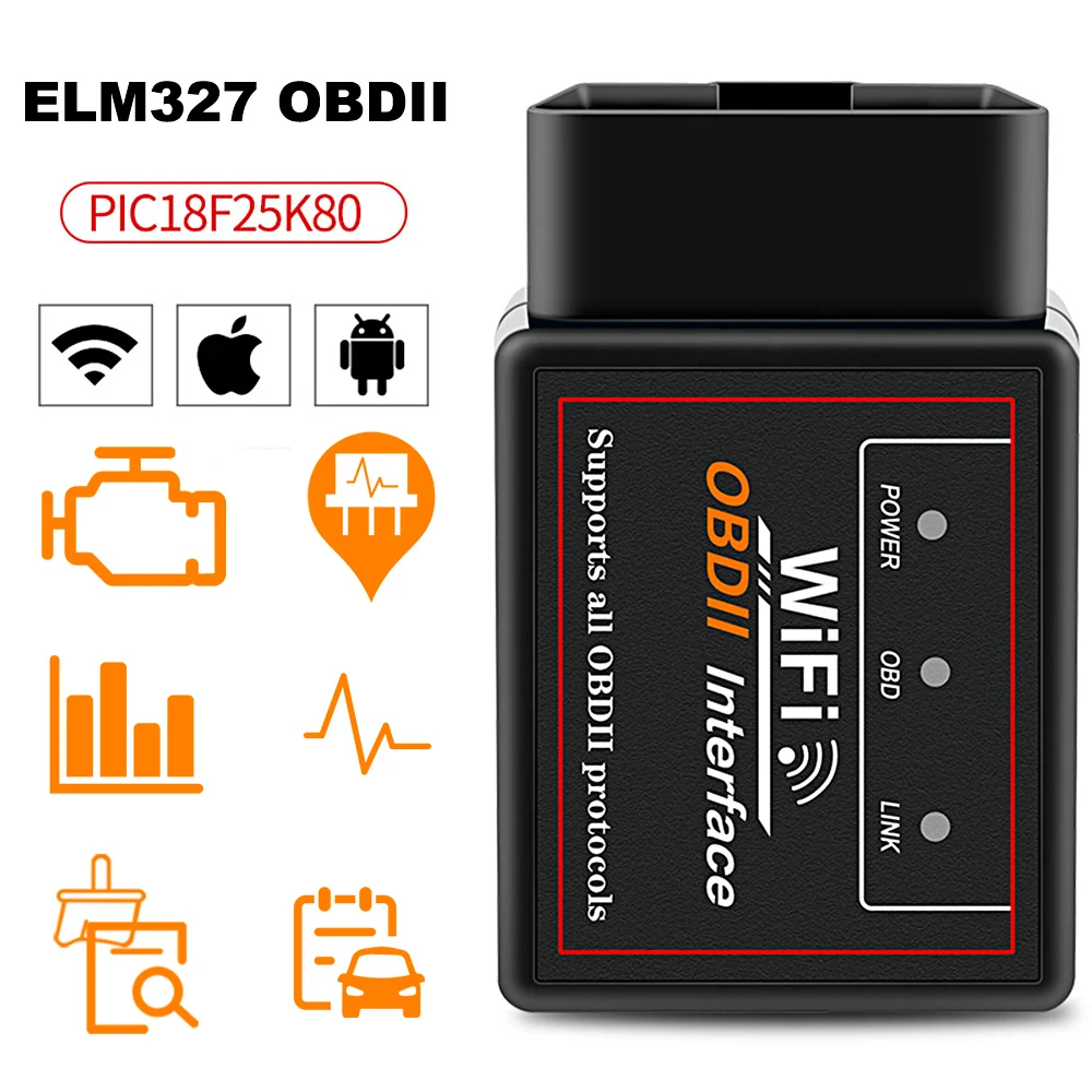 PIC18F25K80 WI FI ELM327 V1.5 OBD2 сканер для Mercedes Volkswagen Ford Honda Для Hyundai Skoda Fiat автомобильный
