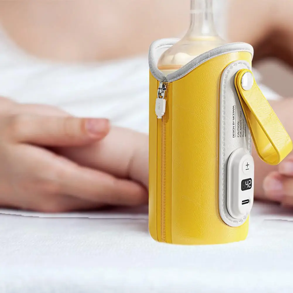 Calentador de biberones con USB, bolsa aislante para lactancia de bebé, botella de alimentación infantil, taza de viaje
