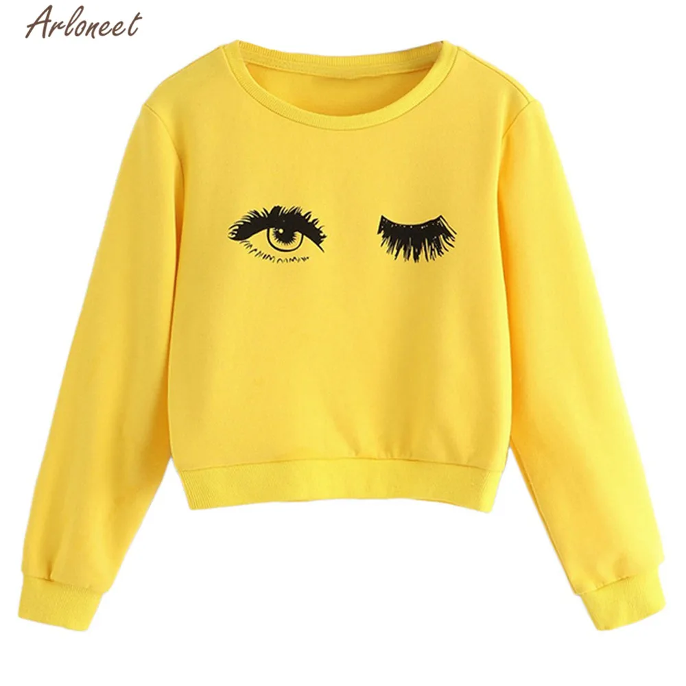 ARLONEET/Одежда для маленьких мальчиков и девочек Свитера с принтом глаз ресниц