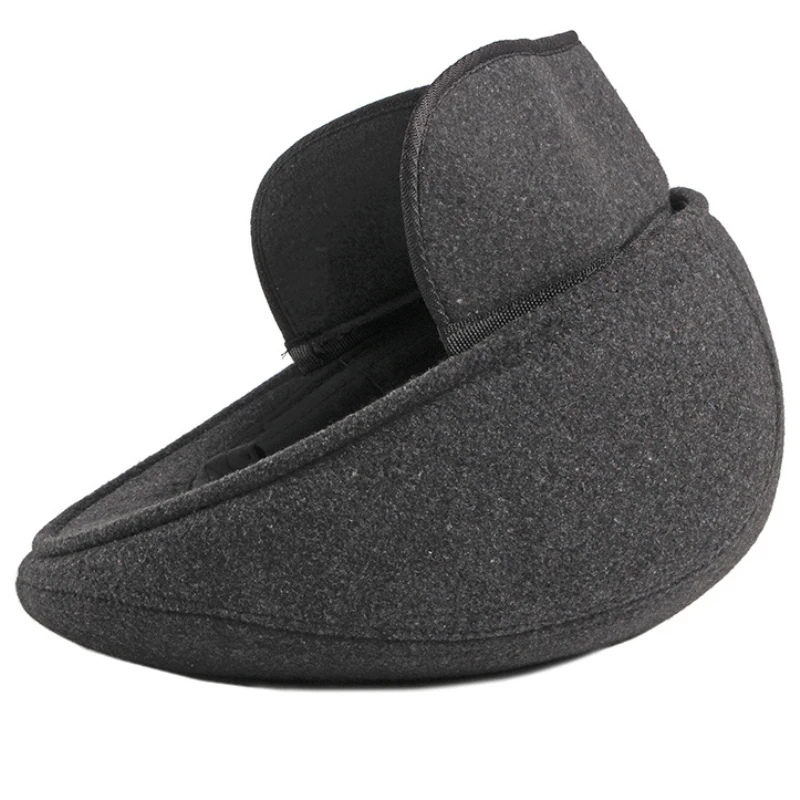 Береты мужские шапка Мужская плотная Теплая Зимняя шерстяная Регулируемая кепка