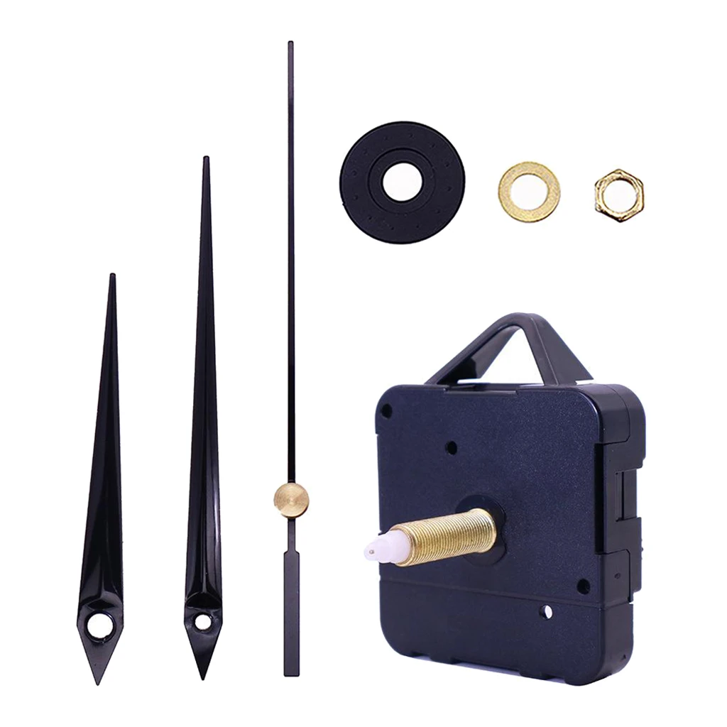 Кварцевые настенные часы с черными стрелками набор запчастей для