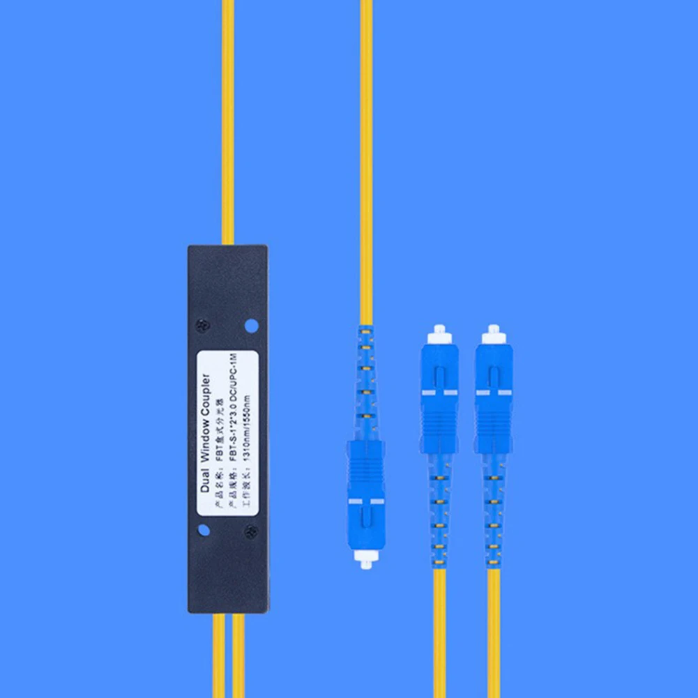 2m Ftth SC UPC 1X2 PLC Singlemode Fiber Optical Splitter FBT Coupler Strong stability | Компьютеры и офис