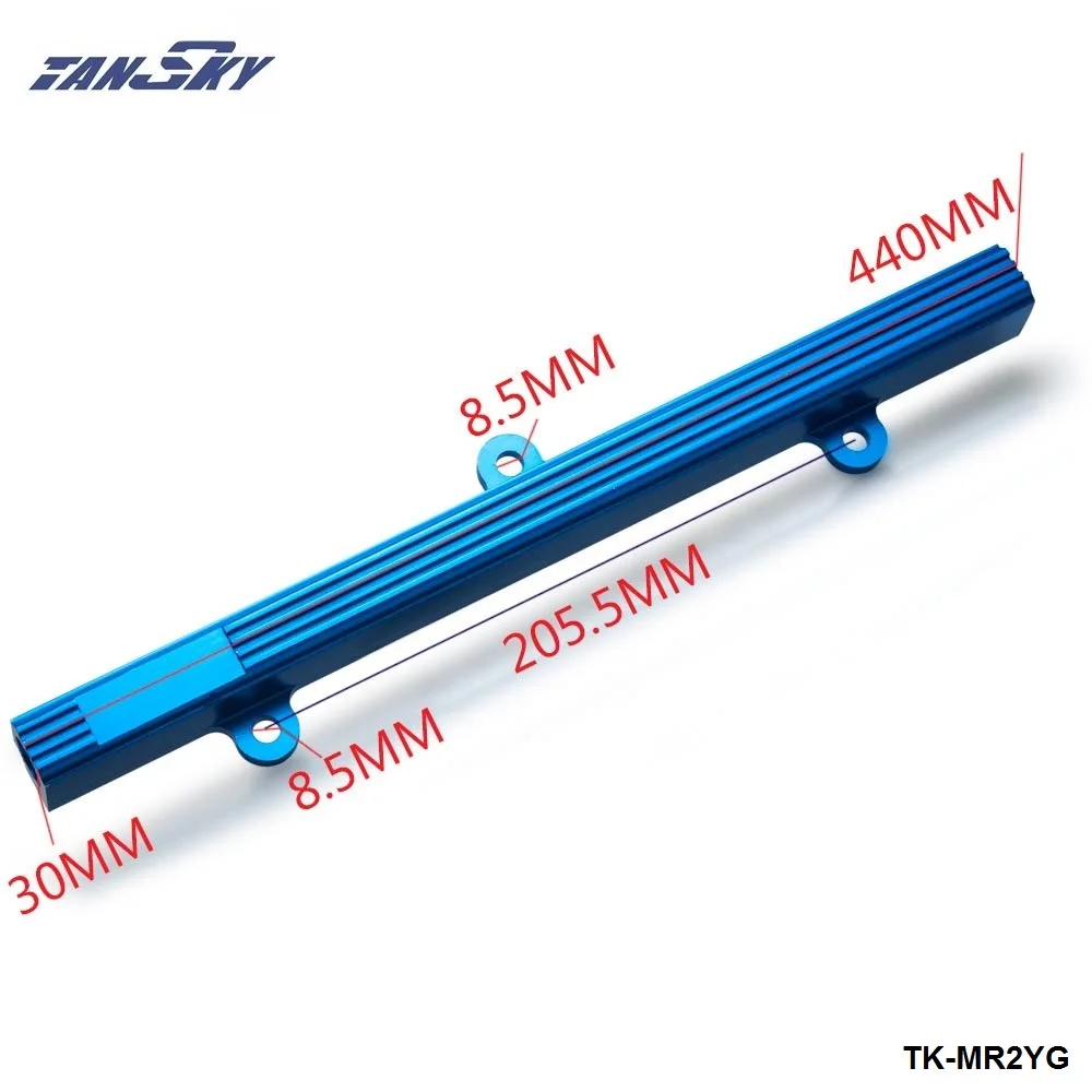 Топливный инжектор из алюминия для Toyota MR2 3S GTE голубой цвет|injector rail|rail kitbillet aluminum |