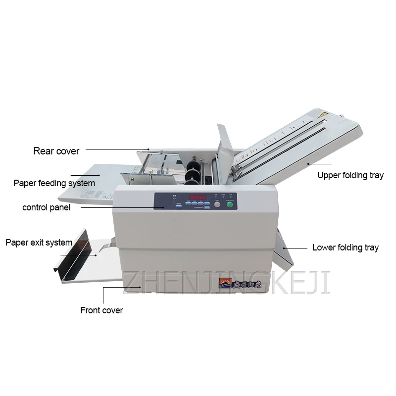 

Fully Automatic Folding Machine Small Origami Machine Adjustable Speed Electric 220V Office Creasing Machine 6 Kinds Of Folding