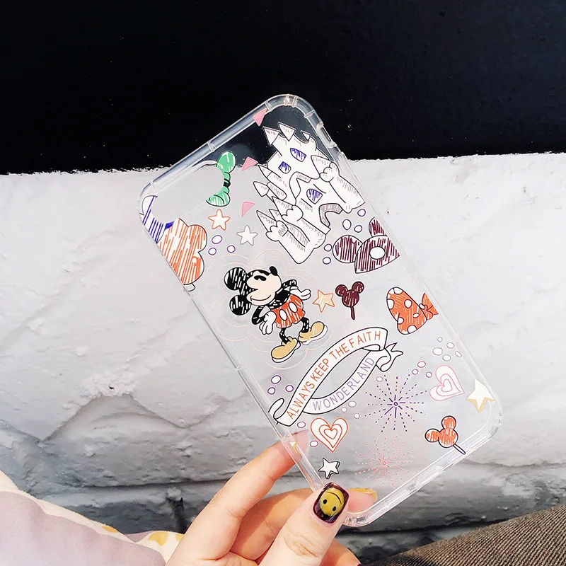 Новые чехлы для телефонов Disney с Микки Маусом Iphone 11 12 6 7 X XR 6s Plus Xs Max Pro мягкие