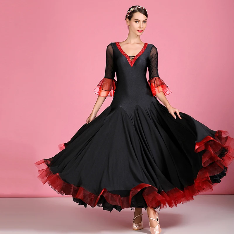 Сексуальные стандартные танцевальные платья платье для бальной комнаты