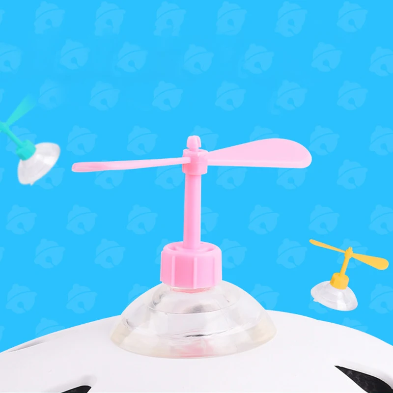 

5Pcs Universal Rubber Any Motorcycle Bike Helmet Fan Style Decorate Accessories Suction Cup Propeller New Random