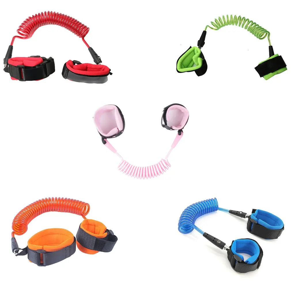 

Детская веревка для защиты от потери с вращающейся головкой и медным наружным защитным браслетом, ночная светоотражающая лента