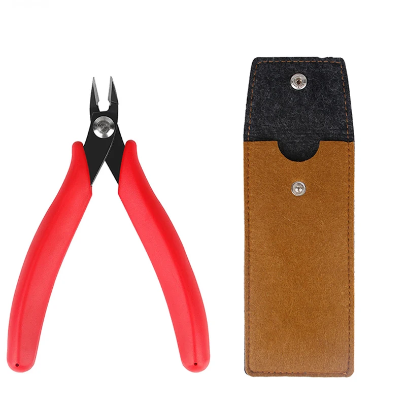 Red With Bag YTH диагональные плоскогубцы, электронные плоскогубцы, кусачки для кабеля, кусачки для боковой резки проводов, кусачки для кабеля 5 мм, мини-плоскогубцы для мыши, инструменты для зажима - Цвет: Red With Bag