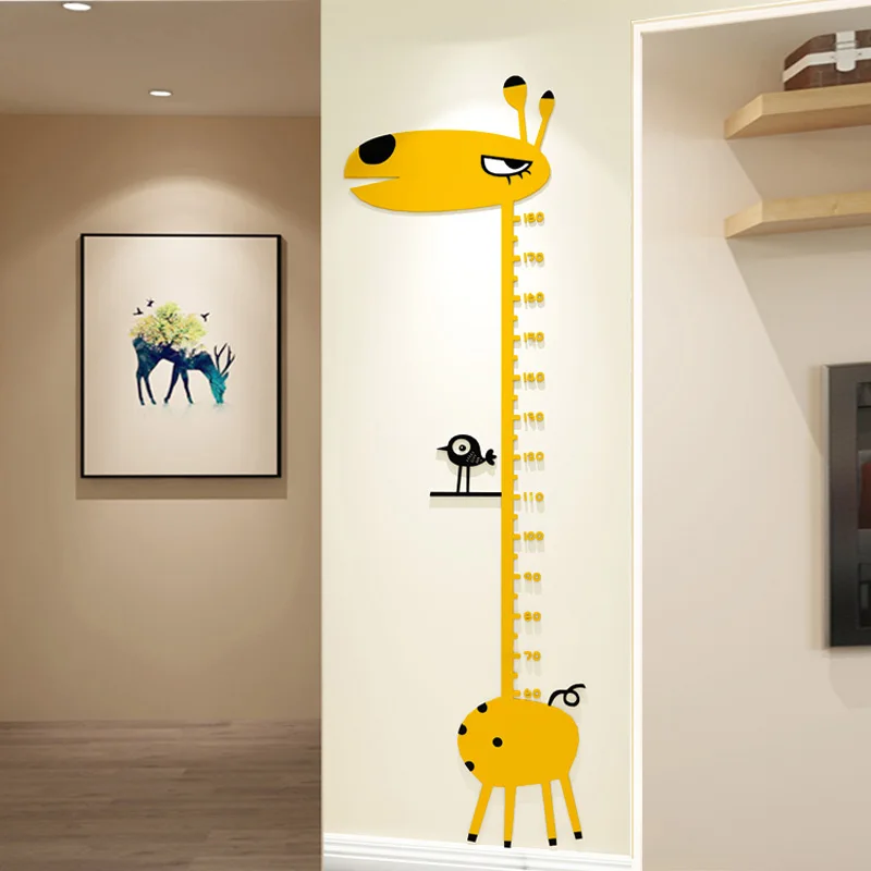 Самоклеящаяся акриловая 3d наклейка с жирафом для детской комнаты|Наклейки на