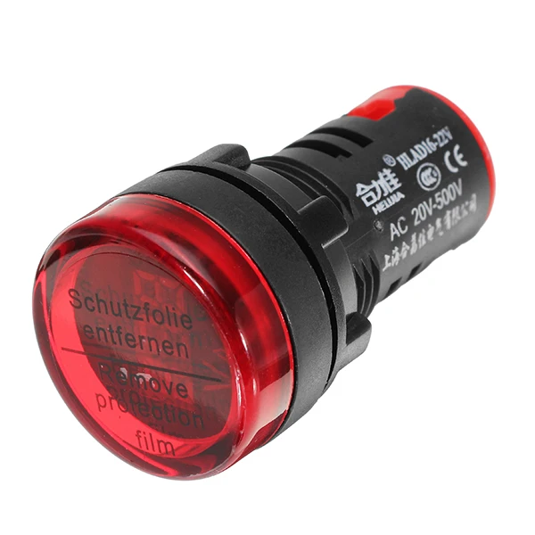 

Цифровой вольтметр переменного тока AD16-22V 22 мм, измеритель напряжения переменного тока 20-500 В, индикатор с цифровым дисплеем