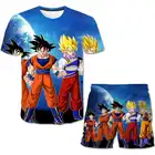 2 шт.комплект, Детский комплект из рубашки и шортов с мультяшным принтом