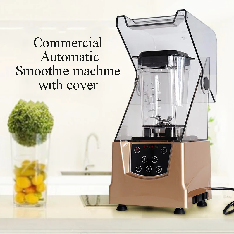 Коммерческий 2L Электрический смузи машина с бесшумной крышкой Milkshake Машина льда блендер; миксер машина