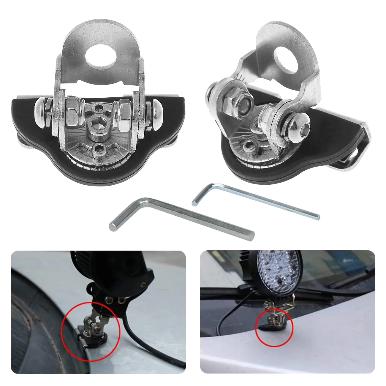 Регулируемый кронштейн для световой балки из нержавеющей стали светодиодный