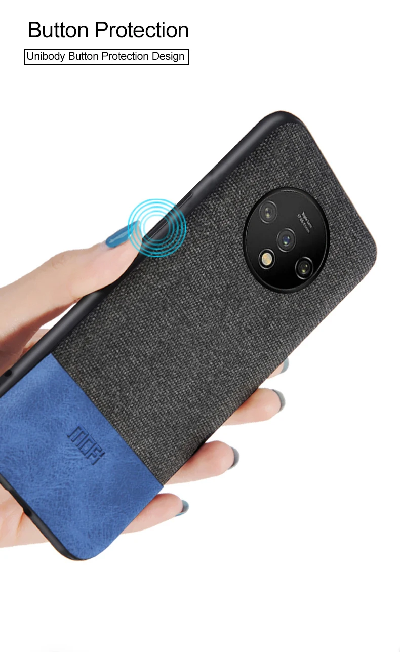 Для oneplus 7t чехол противоударный MOFi one plus 7t pro ткань силиконовый корпус coque 1+ 7t задний жесткий чехол