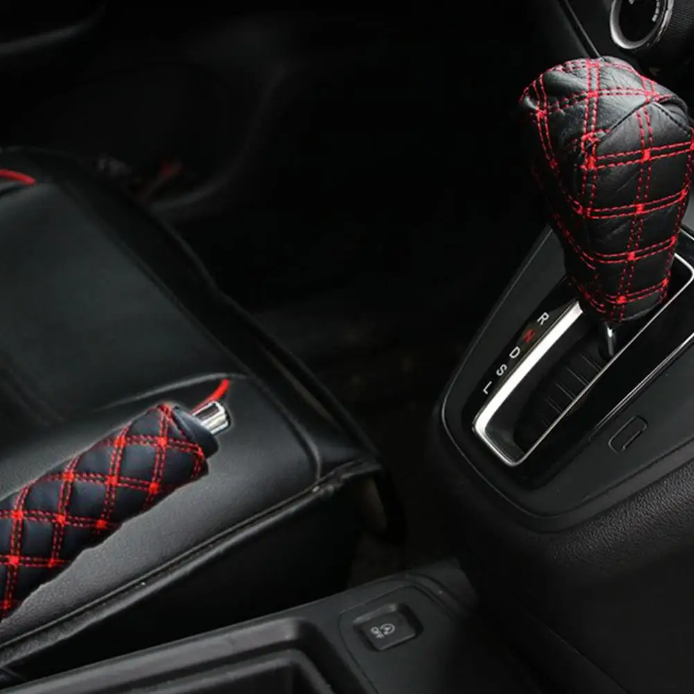 Украшение салона автомобиля ручка ручного тормоза набор Автоматическая Ручная ручка передач крышка ручка переключения передач набор