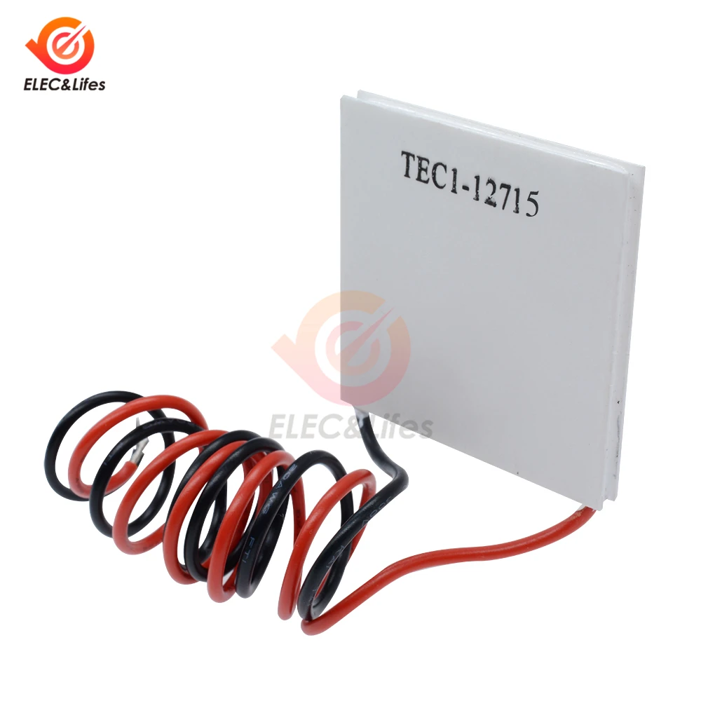 TEC1-12705 Термоэлектрический охладитель Пельтье 12V TEC1-12706 TEC1-12710 TEC1-12715 40*40 мм пластина Пельтье DIY Пельтье Elemente модуль