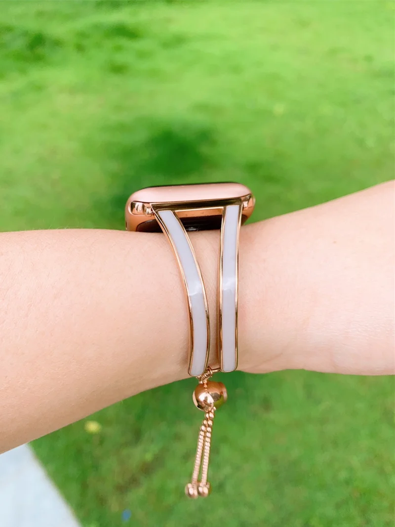 Женский ремешок для Apple watch 38 мм 42 мм iWatch 5 ремешок 44 мм 40 мм браслет из нержавеющей стали Apple watch 4 3 2 1 38/40 ремешок для часов