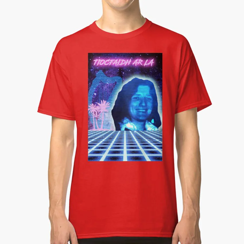 Красный Футболка Bobby Sands art synth synthwave bobby sands ira, Ирландская национальная армия, ирландские проблемы - Цвет: Красный